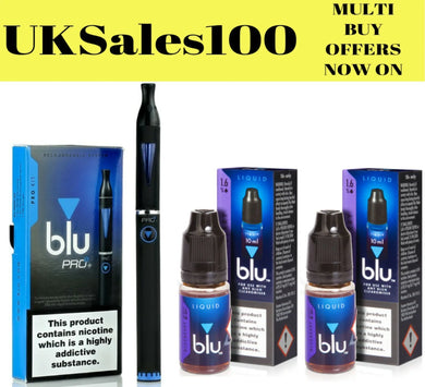 Blu PRO E-Cigarette Starter Kit  ~ Including Two BLU E-Liquids ~ TBD  ~UK SELLER