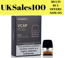 Load image into Gallery viewer, INNOKIN VCAP Replacement Pods ~ 2ML ~ TBD ~ Genuine UKSeller / Stock