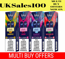 Load image into Gallery viewer, Blu Bar Replacement Filled Pods - 20MG - TBD - Genuine UKSeller ~ NEW FLAVOURS ~
