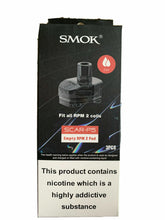 Load image into Gallery viewer, SMOK SCAR P5 REPLACEMENT PODS, RPM &amp; RPM 2 ~ 2ml ~ 3 IN A PK ~ GENUINE UKSELLER