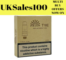 Load image into Gallery viewer, Innokin Prism T18E Coils T18 -  T22 Pro Endura ~  E-Cig  1.7Ω (5 Pk) ~ UK SELLER