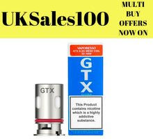 Load image into Gallery viewer, Vaporesso GTX Mesh Coils ~ 0.2Ω / 0.3Ω / 0.6Ω / 0.8Ω ~ 5 In A Pack ~ UKSeller