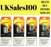 Load image into Gallery viewer, SMOK BABY V8 COILS, TFV8 ~ M2 ~ Q2 ~ X4 ~ T6 ~ T8  ~100% GENUINE UK SELLER