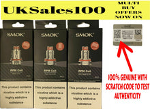 Load image into Gallery viewer, SMOK RPM COILS / TRIPLE / MESH / MTl / 100% GENUINE~ UK SELLER ~ smok rpm