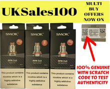 Load image into Gallery viewer, SMOK RPM COILS / TRIPLE / MESH / MTl / 100% GENUINE~ UK SELLER ~ smok rpm